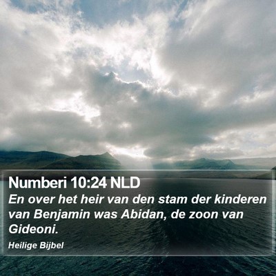 Numberi 10:24 NLD Bible Verse Image