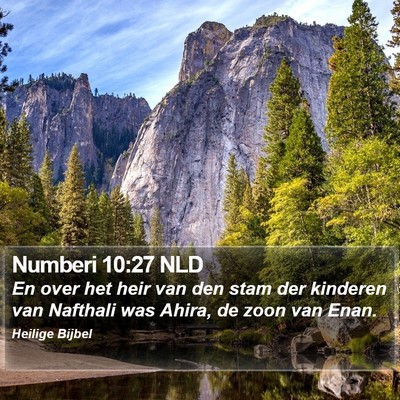 Numberi 10:27 NLD Bible Verse Image