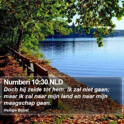 Numberi 10:30 NLD Bible Verse Image