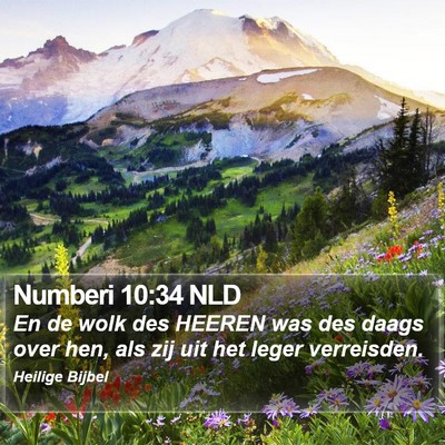 Numberi 10:34 NLD Bible Verse Image
