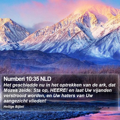 Numberi 10:35 NLD Bible Verse Image