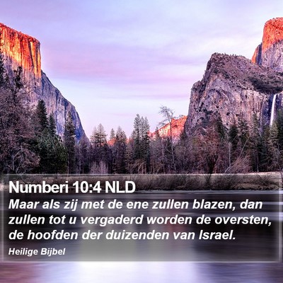 Numberi 10:4 NLD Bible Verse Image