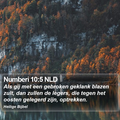 Numberi 10:5 NLD Bible Verse Image