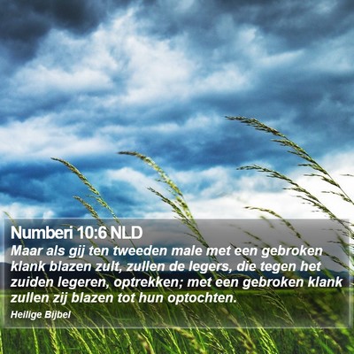 Numberi 10:6 NLD Bible Verse Image