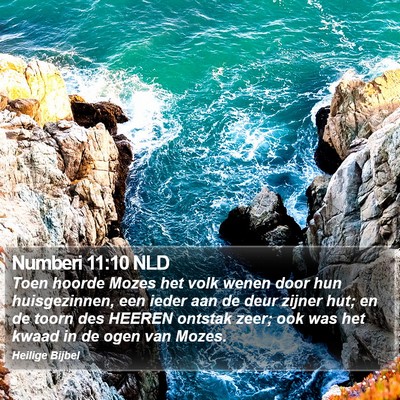 Numberi 11:10 NLD Bible Verse Image