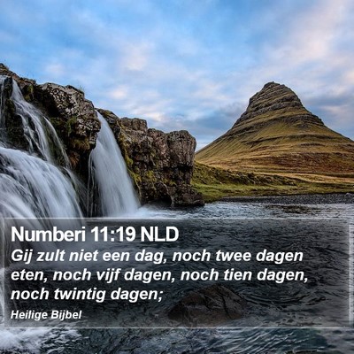 Numberi 11:19 NLD Bible Verse Image
