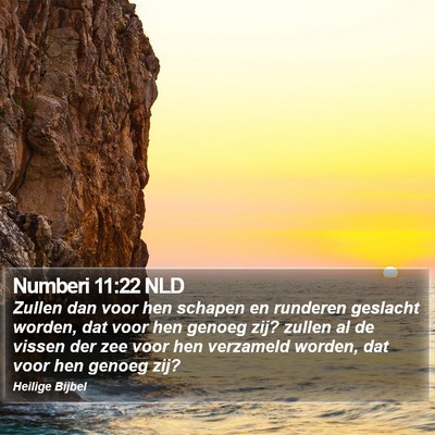 Numberi 11:22 NLD Bible Verse Image