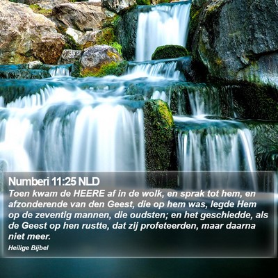 Numberi 11:25 NLD Bible Verse Image