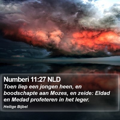 Numberi 11:27 NLD Bible Verse Image