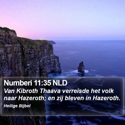 Numberi 11:35 NLD Bible Verse Image