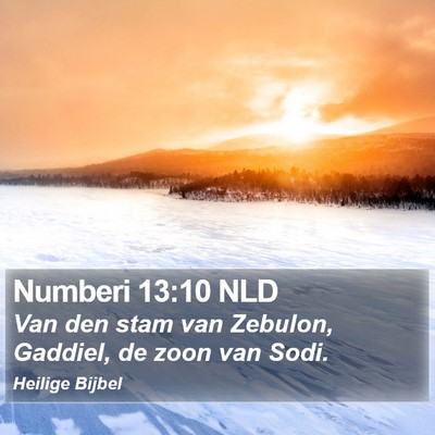 Numberi 13:10 NLD Bible Verse Image
