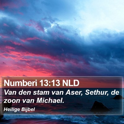 Numberi 13:13 NLD Bible Verse Image
