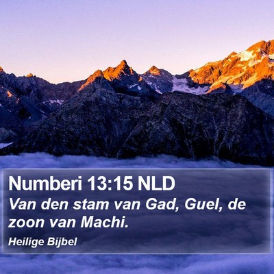 Numberi 13:15 NLD Bible Verse Image