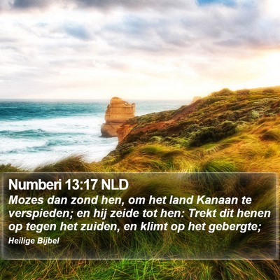Numberi 13:17 NLD Bible Verse Image