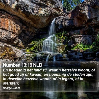 Numberi 13:19 NLD Bible Verse Image
