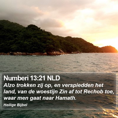 Numberi 13:21 NLD Bible Verse Image