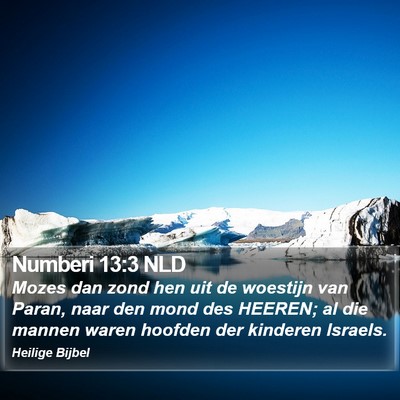 Numberi 13:3 NLD Bible Verse Image