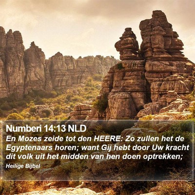 Numberi 14:13 NLD Bible Verse Image
