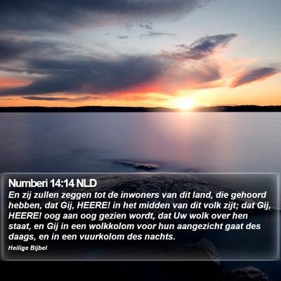 Numberi 14:14 NLD Bible Verse Image