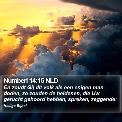 Numberi 14:15 NLD Bible Verse Image