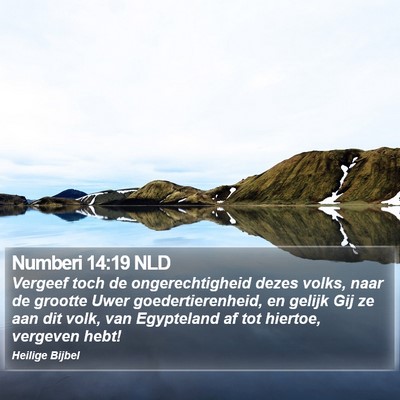 Numberi 14:19 NLD Bible Verse Image