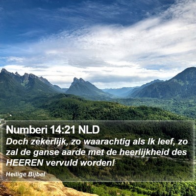 Numberi 14:21 NLD Bible Verse Image