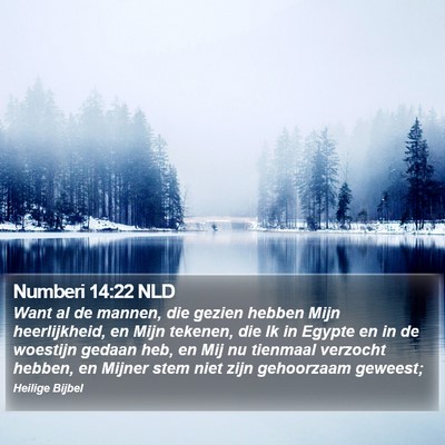Numberi 14:22 NLD Bible Verse Image
