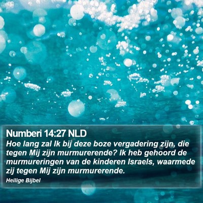 Numberi 14:27 NLD Bible Verse Image