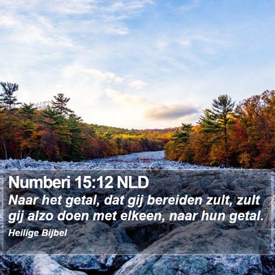Numberi 15:12 NLD Bible Verse Image