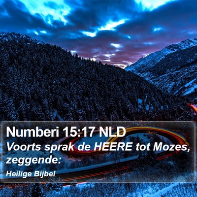 Numberi 15:17 NLD Bible Verse Image