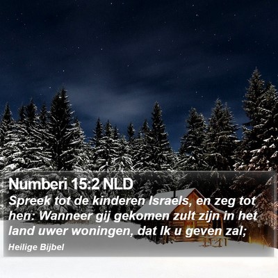 Numberi 15:2 NLD Bible Verse Image
