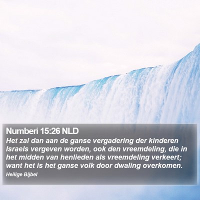 Numberi 15:26 NLD Bible Verse Image
