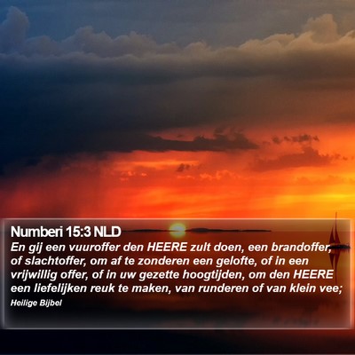 Numberi 15:3 NLD Bible Verse Image