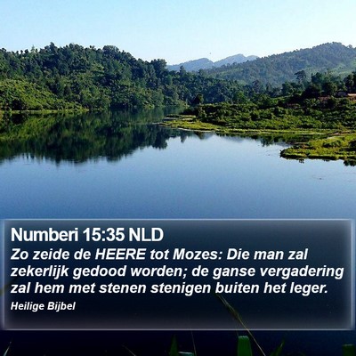 Numberi 15:35 NLD Bible Verse Image