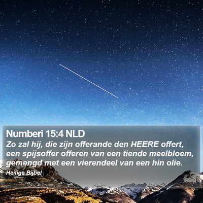 Numberi 15:4 NLD Bible Verse Image