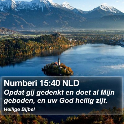 Numberi 15:40 NLD Bible Verse Image
