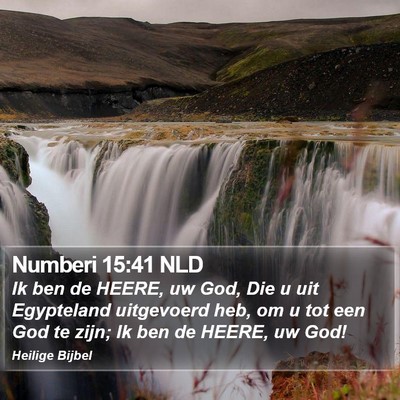 Numberi 15:41 NLD Bible Verse Image