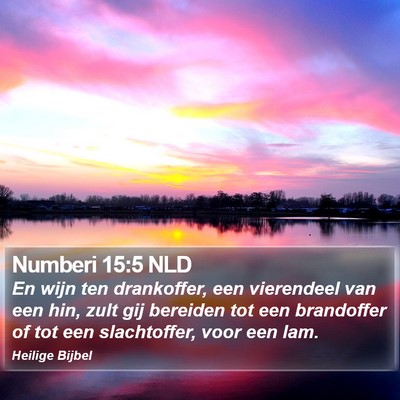 Numberi 15:5 NLD Bible Verse Image