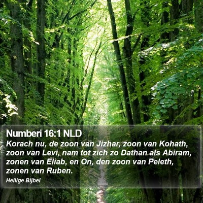 Numberi 16:1 NLD Bible Verse Image