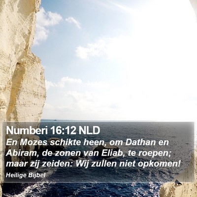 Numberi 16:12 NLD Bible Verse Image