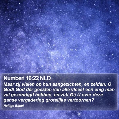 Numberi 16:22 NLD Bible Verse Image