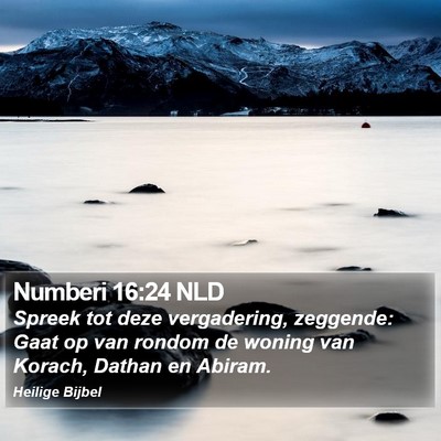 Numberi 16:24 NLD Bible Verse Image