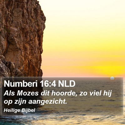 Numberi 16:4 NLD Bible Verse Image
