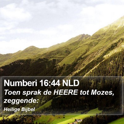 Numberi 16:44 NLD Bible Verse Image