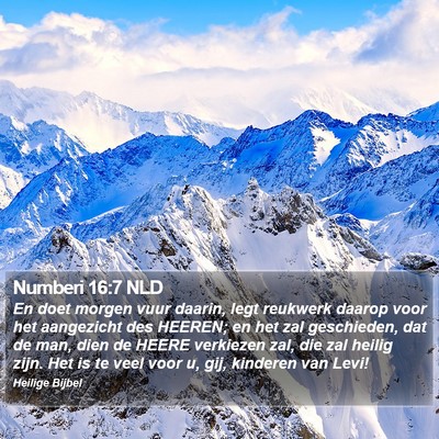 Numberi 16:7 NLD Bible Verse Image