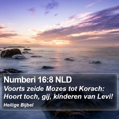 Numberi 16:8 NLD Bible Verse Image