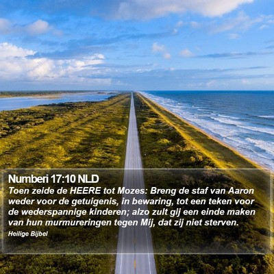 Numberi 17:10 NLD Bible Verse Image