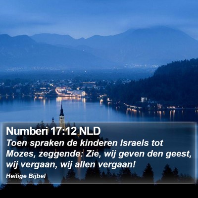 Numberi 17:12 NLD Bible Verse Image