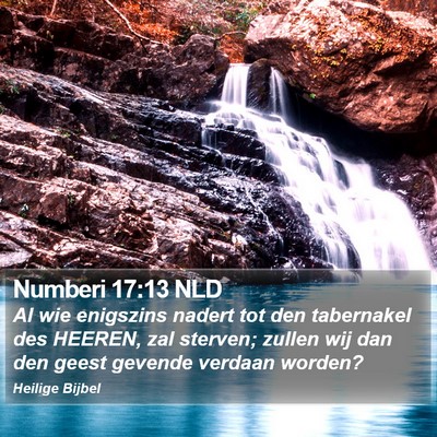 Numberi 17:13 NLD Bible Verse Image