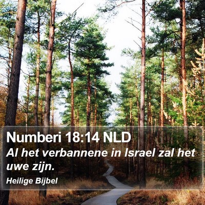 Numberi 18:14 NLD Bible Verse Image